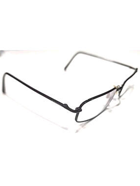Burberry B1001-1001 Thin Black Metal Rectangle Eyeglasses Frames 50-19 135